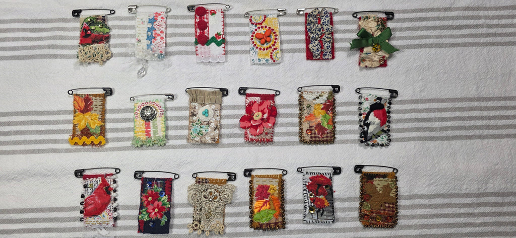 Slow Stitch Brooch
