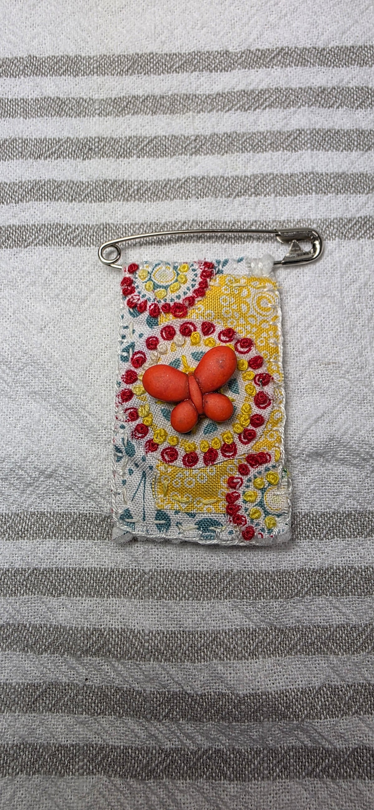 Slow Stitch Brooch