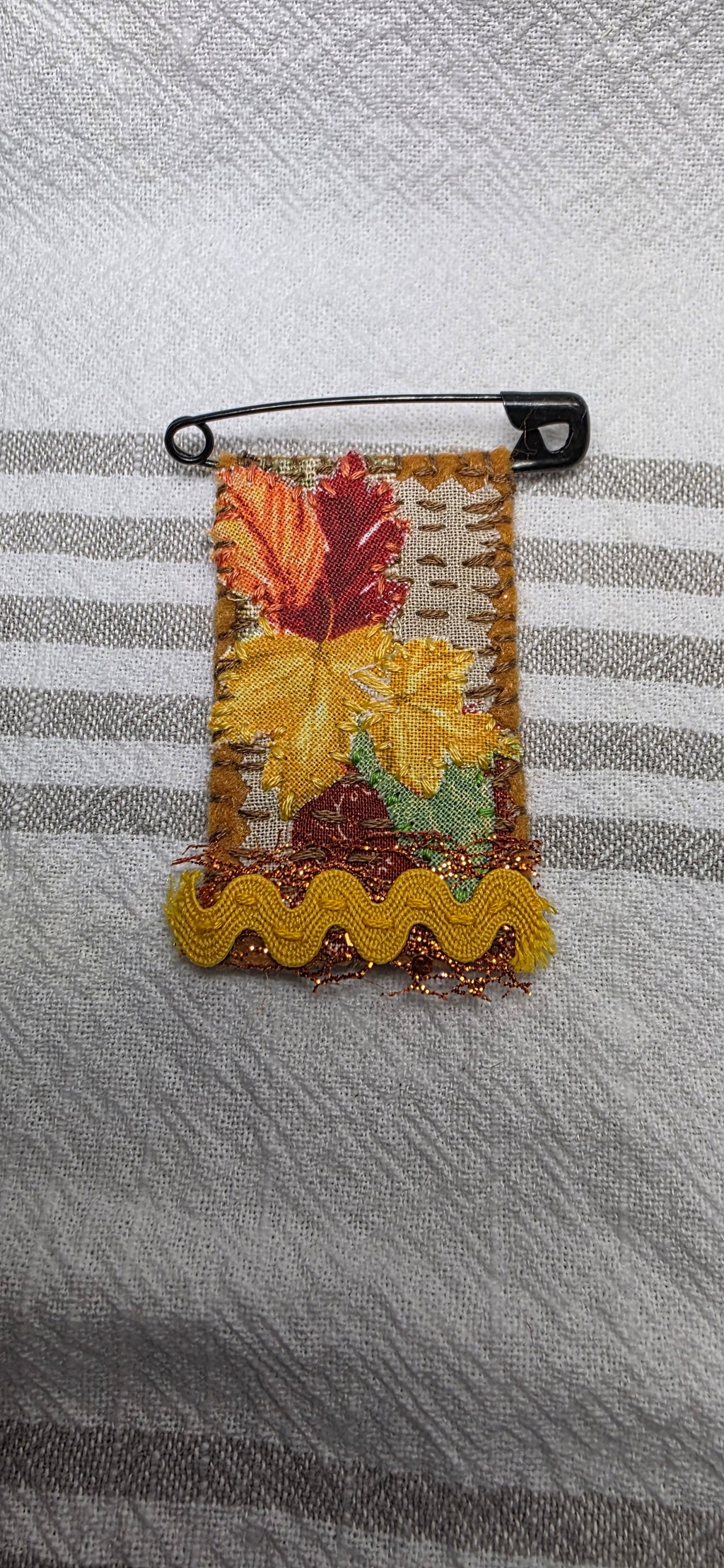 Slow Stitch Brooch