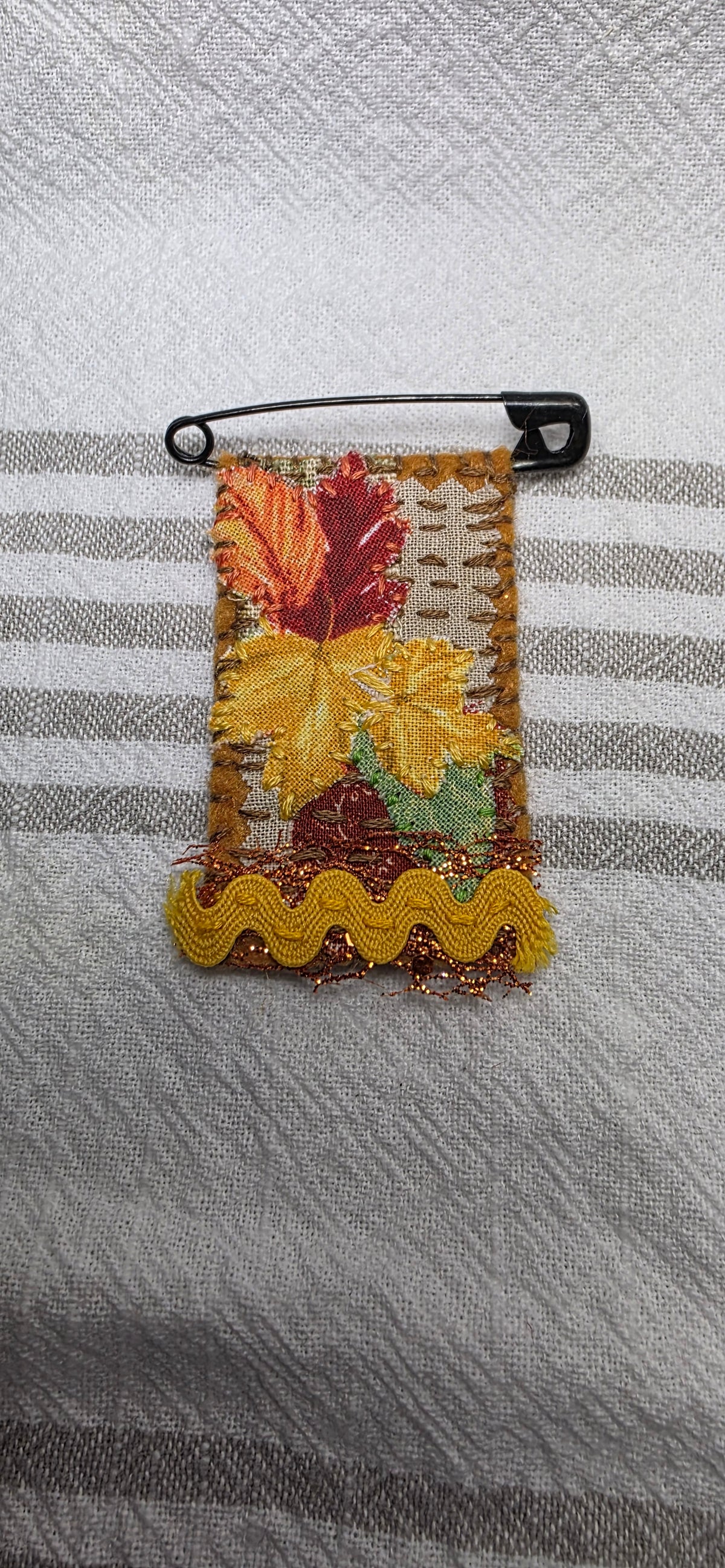 Slow Stitch Brooch