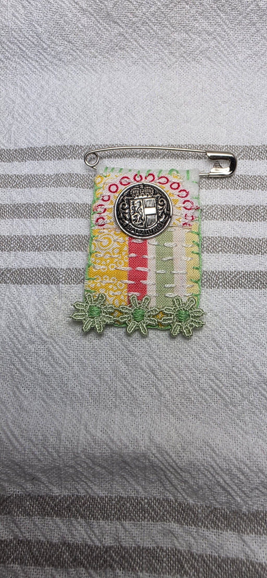 Slow Stitch Brooch