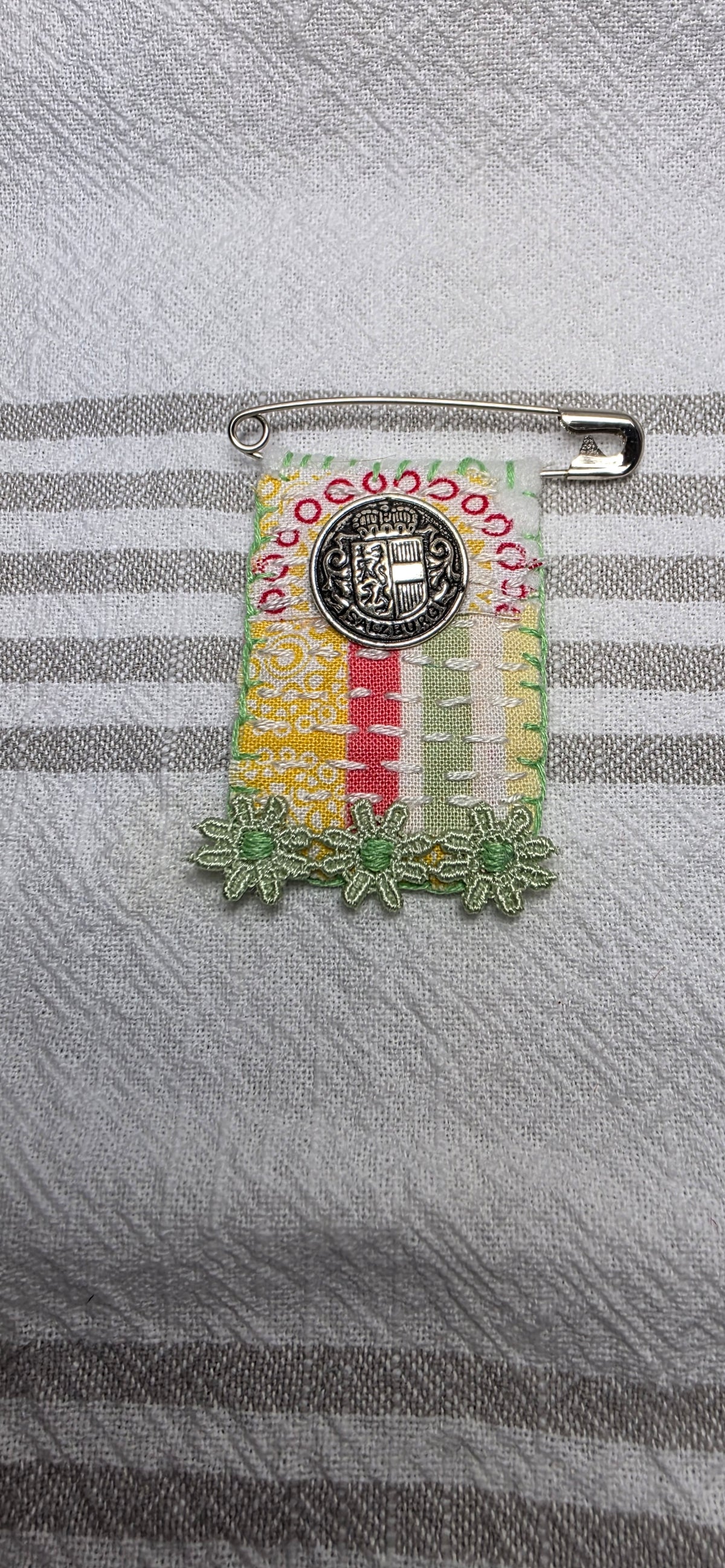 Slow Stitch Brooch