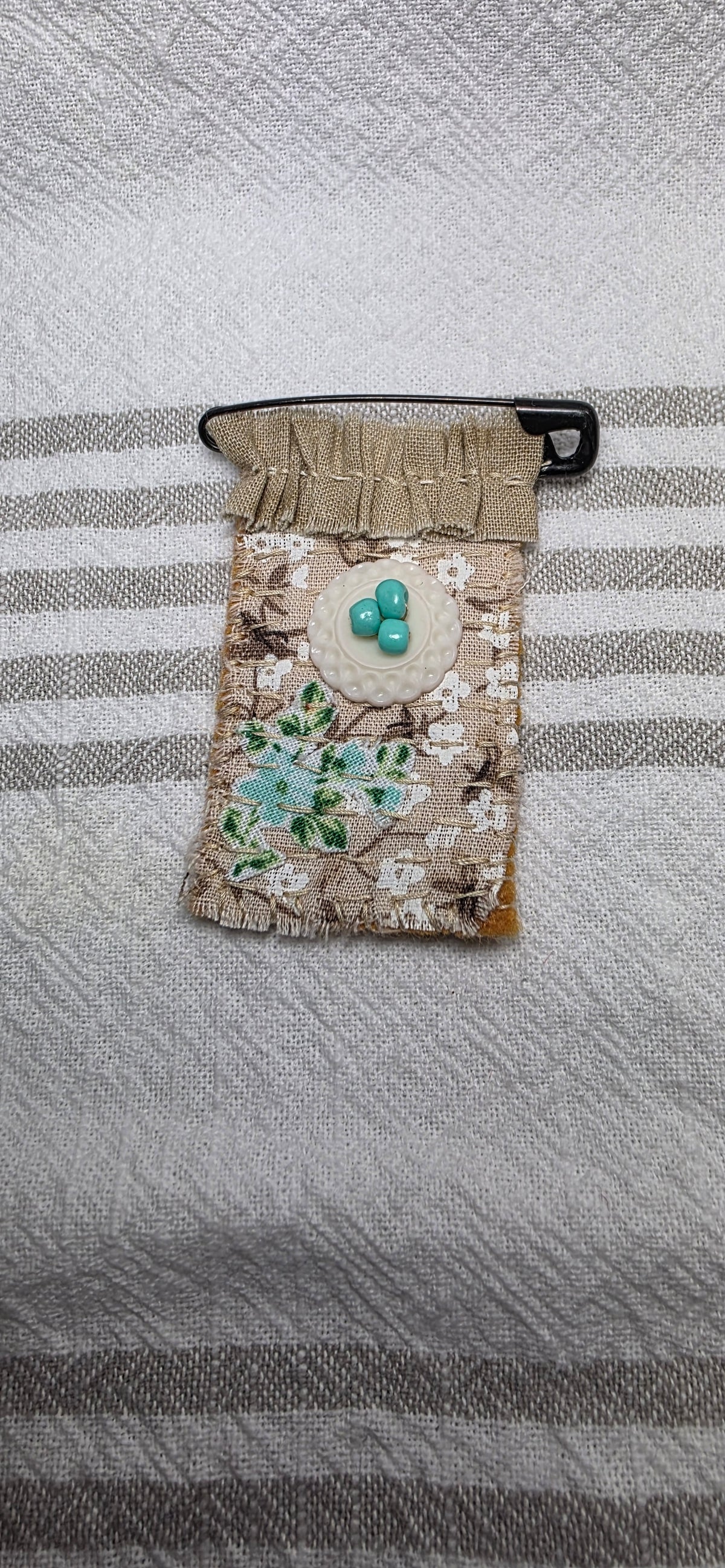 Slow Stitch Brooch