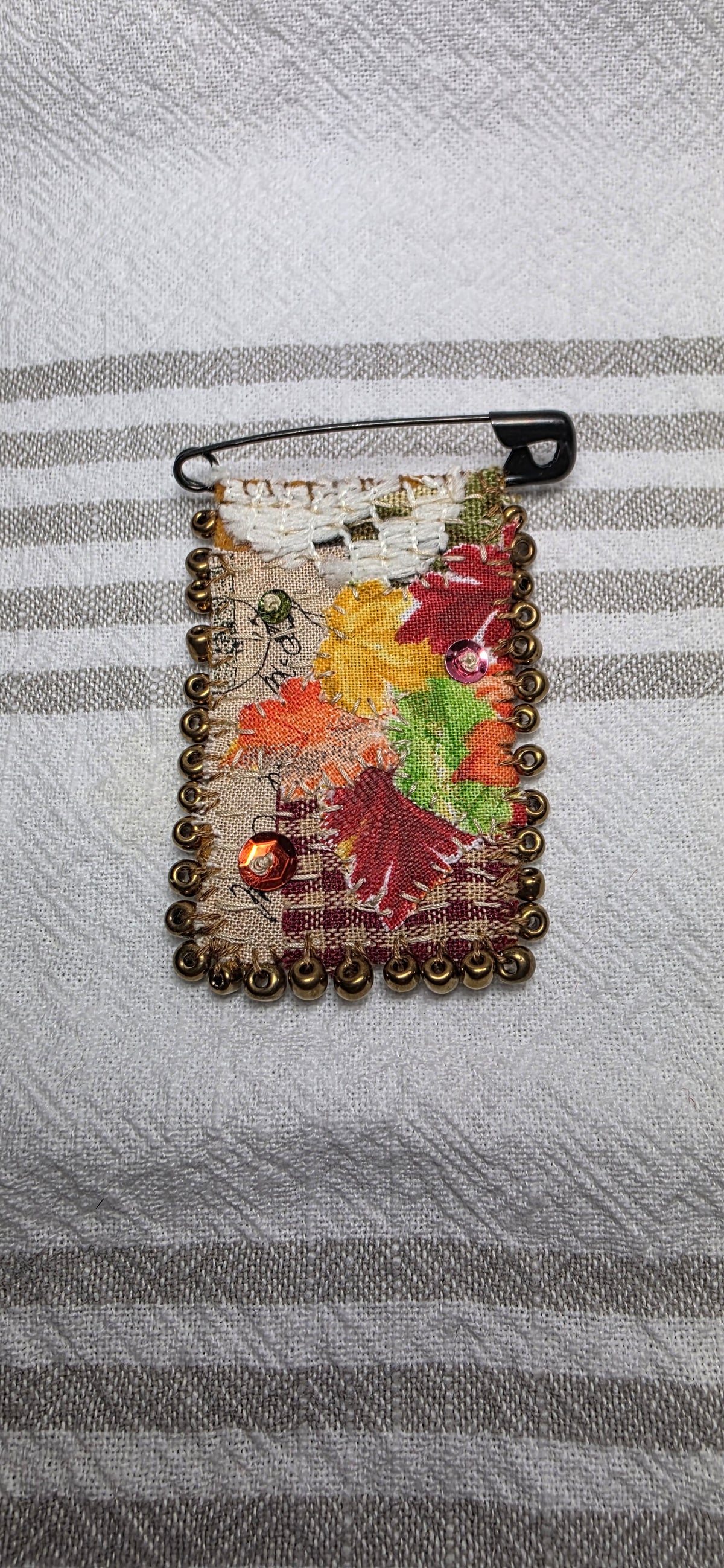 Slow Stitch Brooch