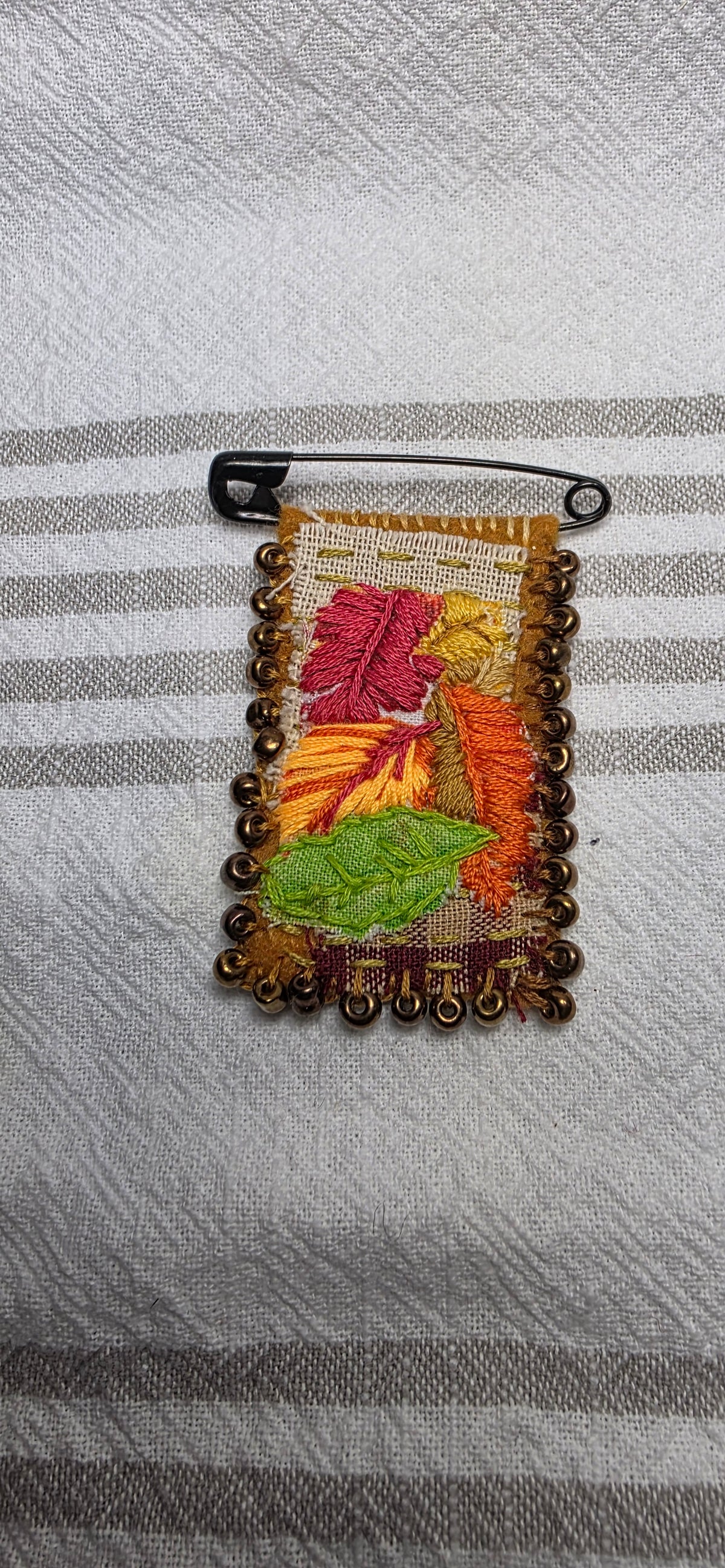 Slow Stitch Brooch