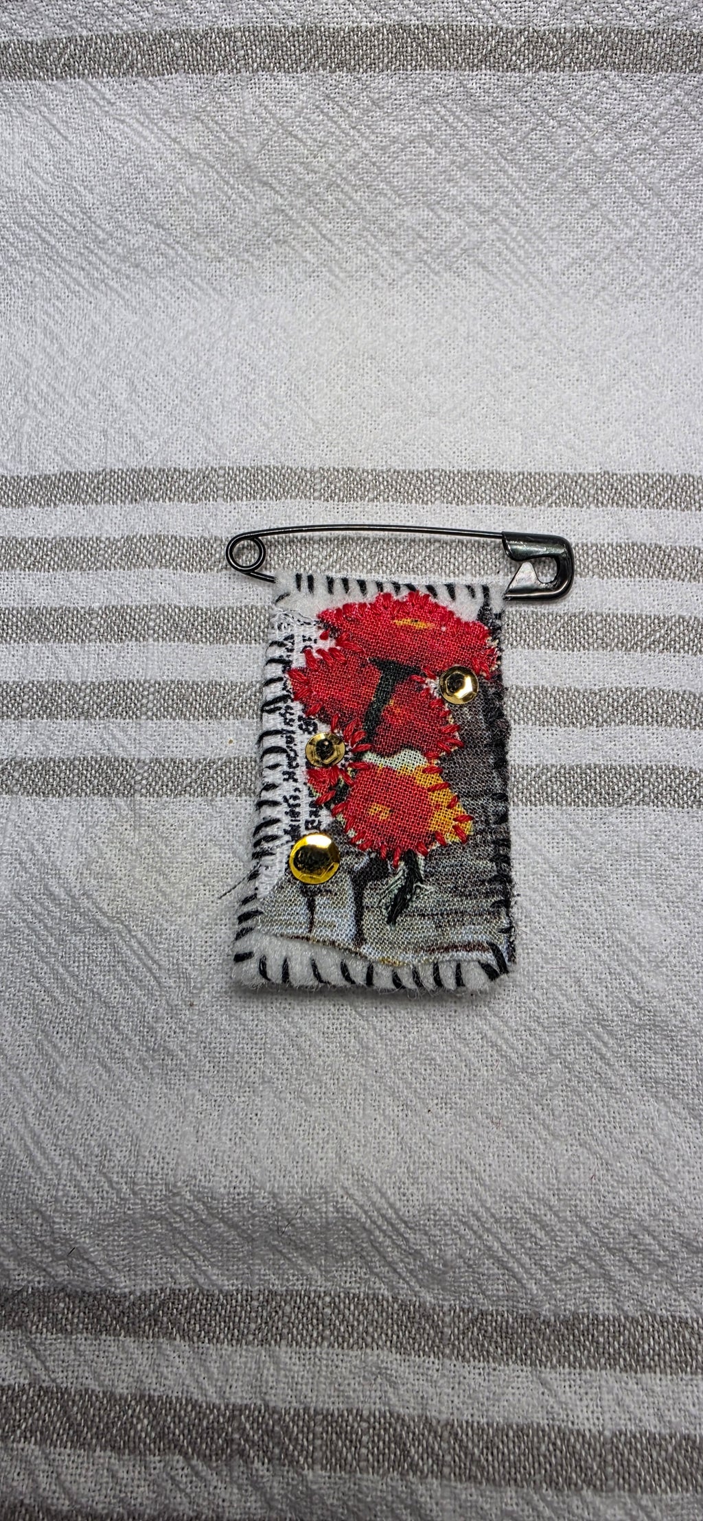 Slow Stitch Brooch