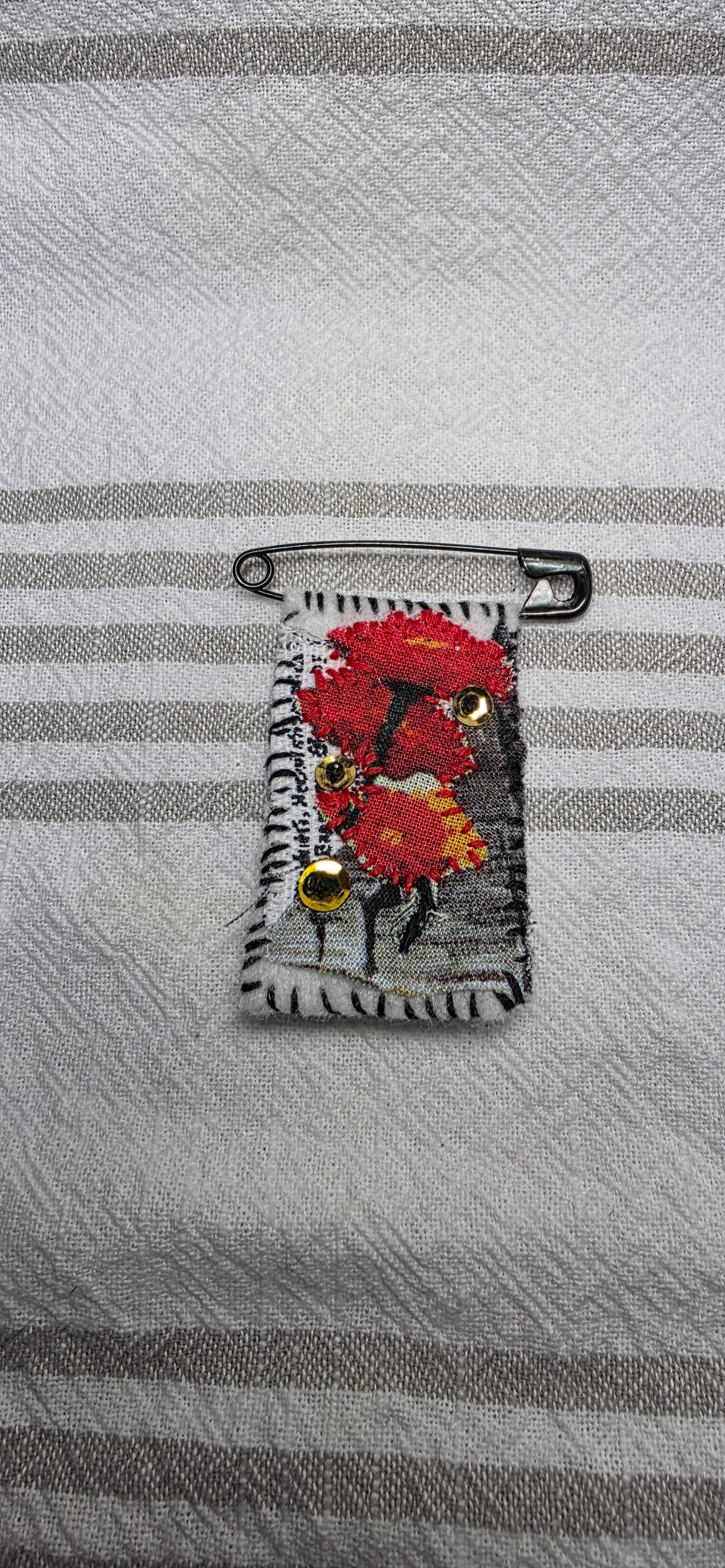 Slow Stitch Brooch